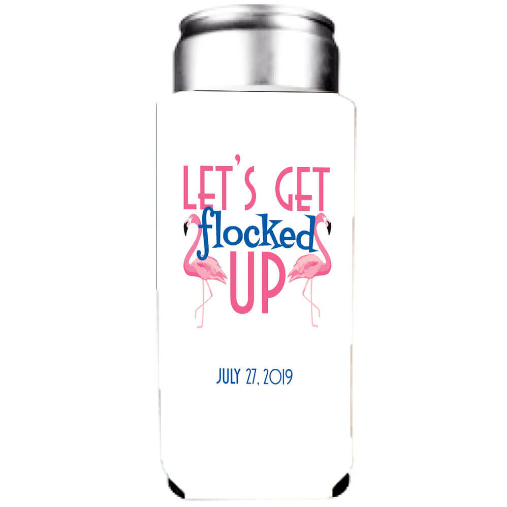 Last Flamingle Bachelorette Party Custom Can Cooler Set - Image 5