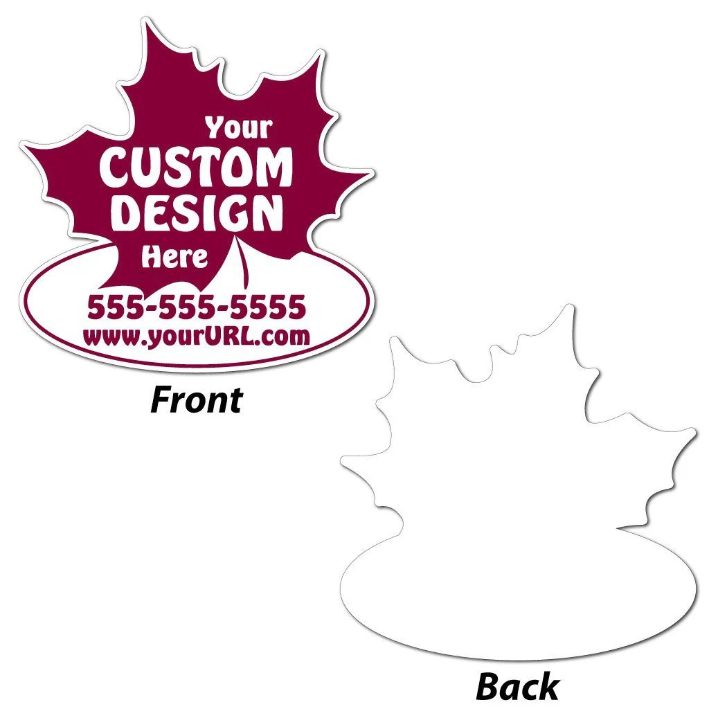 Custom 22x22" Leaf Shaped Yard Sign - Image 3