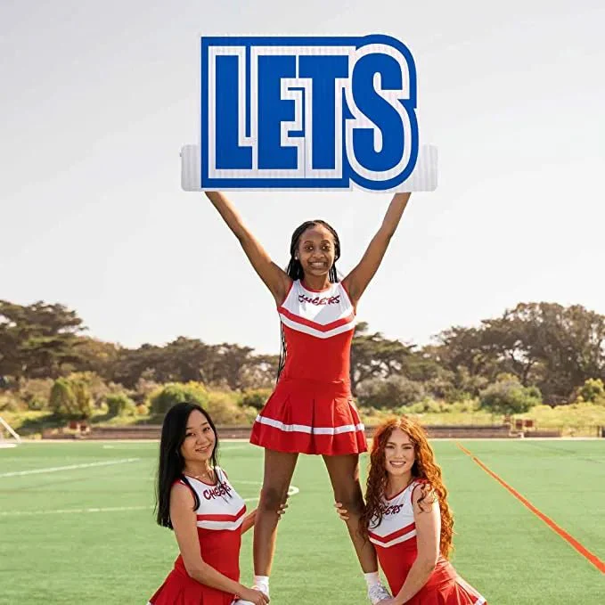 Let's Get Loud' Cheerleader Cut Out Words- 18" Tall - Image 6
