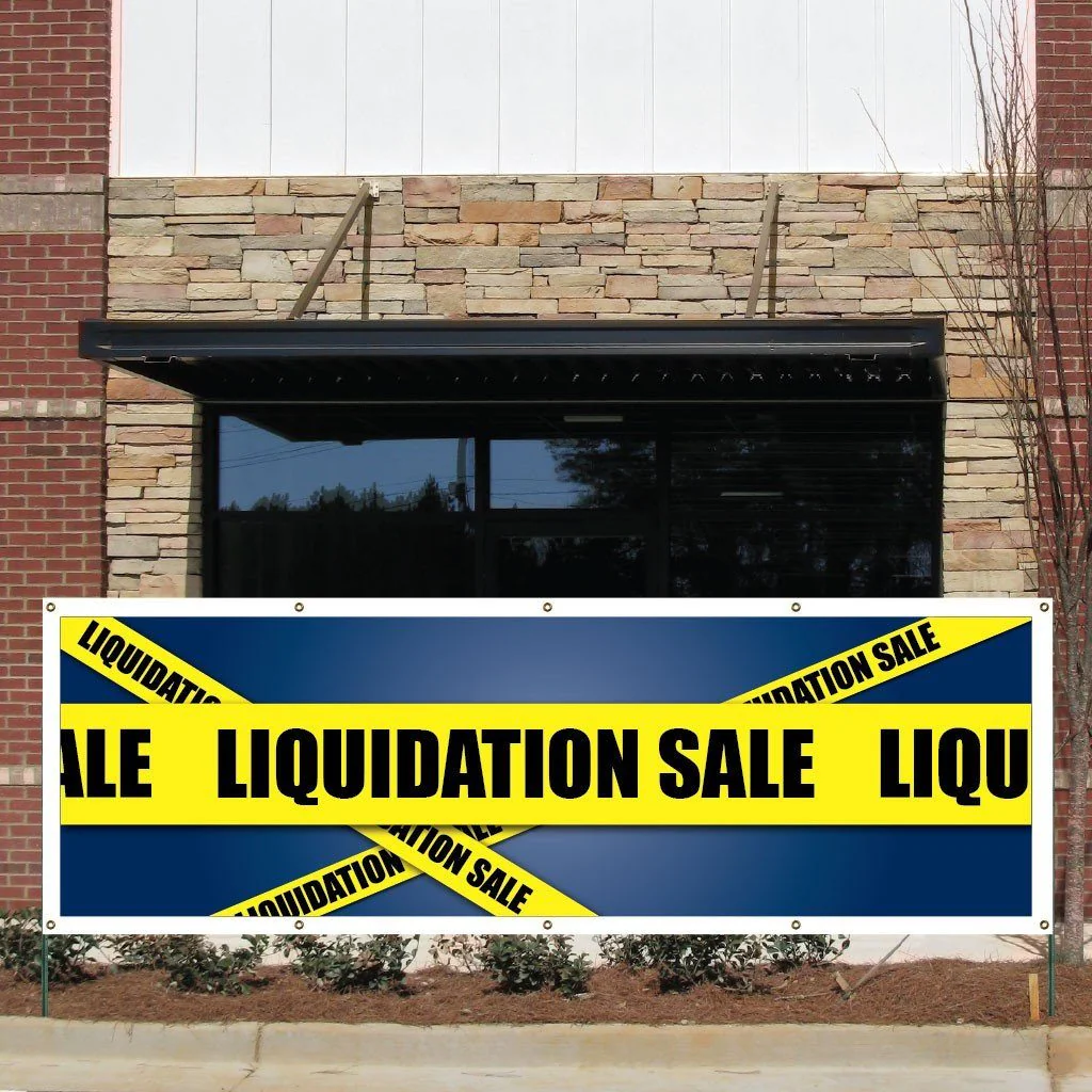 Liquidation Sale! Vinyl Banner