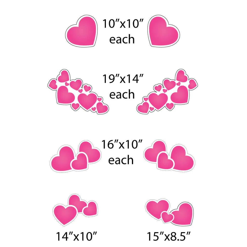 Loads of Love Valentine's Day Yard Card 16 pc Set - Image 5