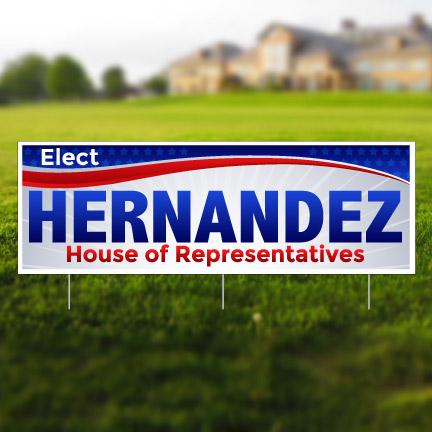 12"x36" Long-Name Political Yard Signs with 3 EZ stakes per sign - Image 6