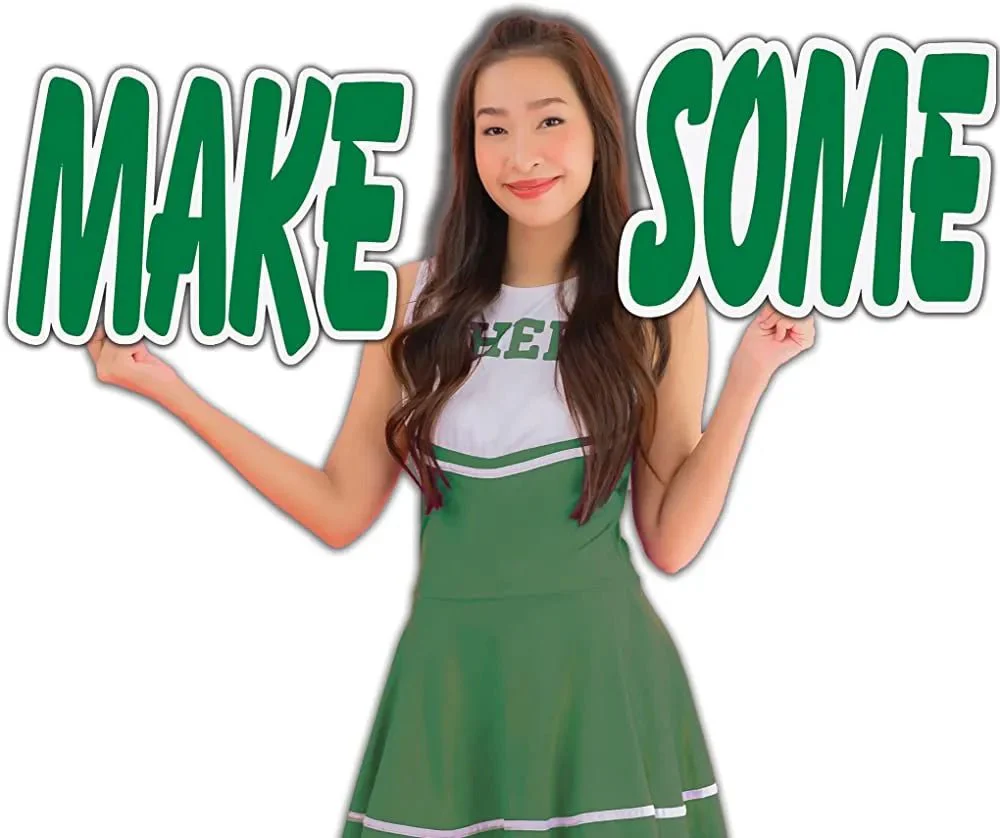 Make Some Noise' Cheerleader Cut Out Words - Image 18