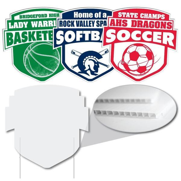 Marching Band 22" Shield Yard Sign with Banner - Image 3