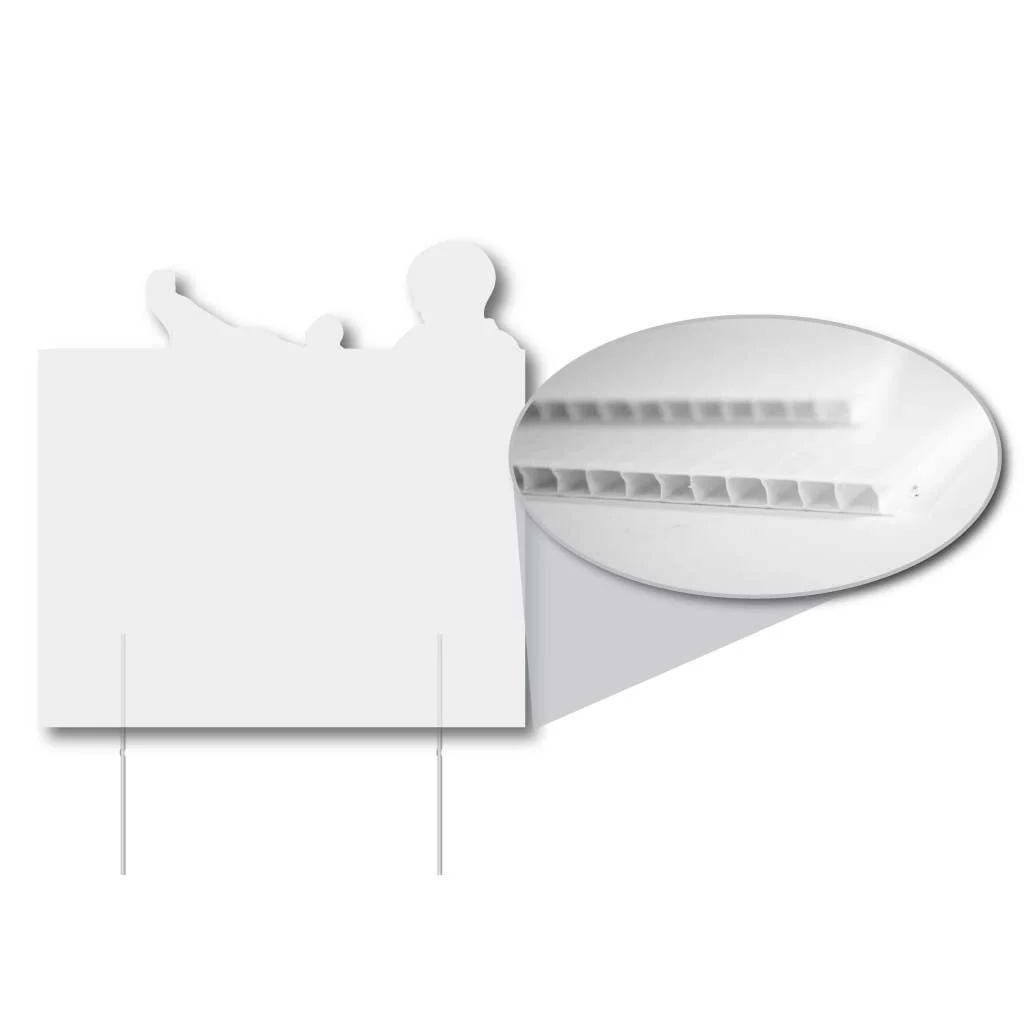21.5" Martial Arts Corrugated Plastic Yard Sign Blank