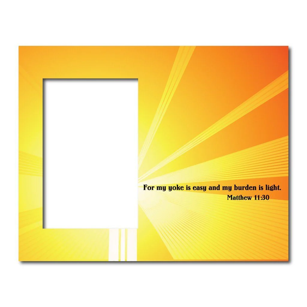 Matthew 11:30 Decorative Picture Frame - Image 2