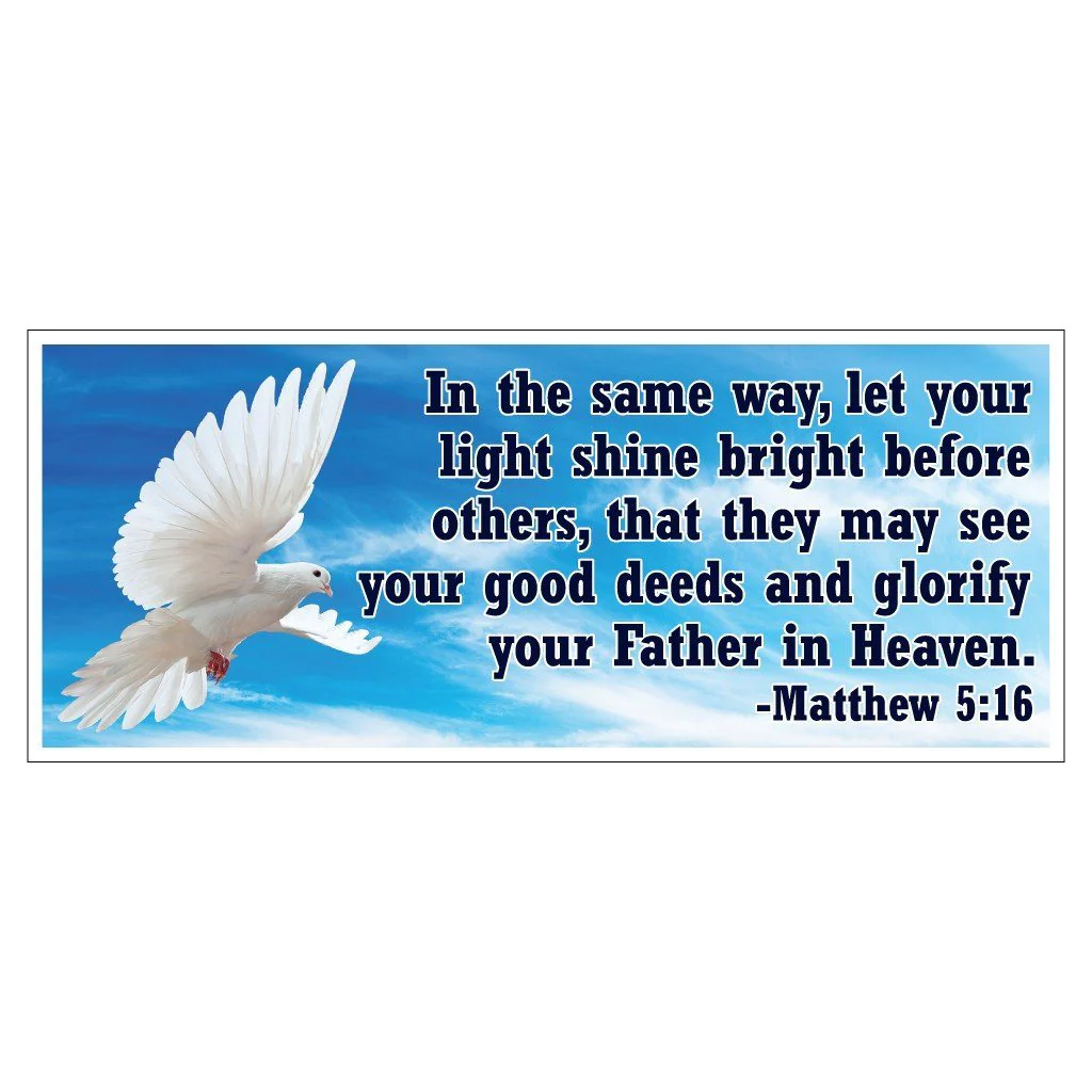 Matthew 5:16 Bumper Magnet Pair 3.75 x 9 - Image 2