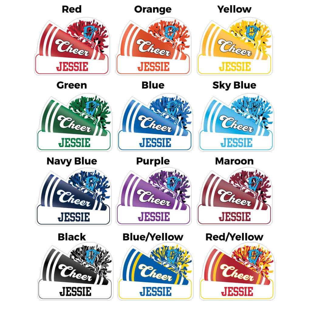Custom Megaphone Shaped Cheer Team Yard Sign - Image 3