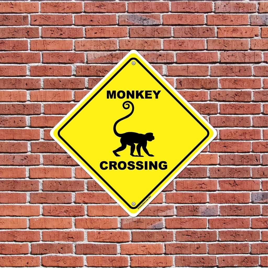 Monkey Crossing Sign or Sticker - Image 3
