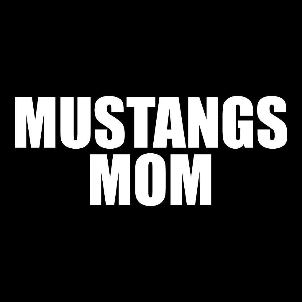 Mustangs Mom Black Folding Camping Chair - Image 2