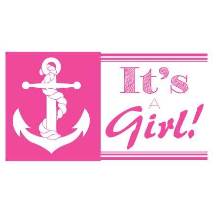Nautical It's A Girl Banner - Image 2