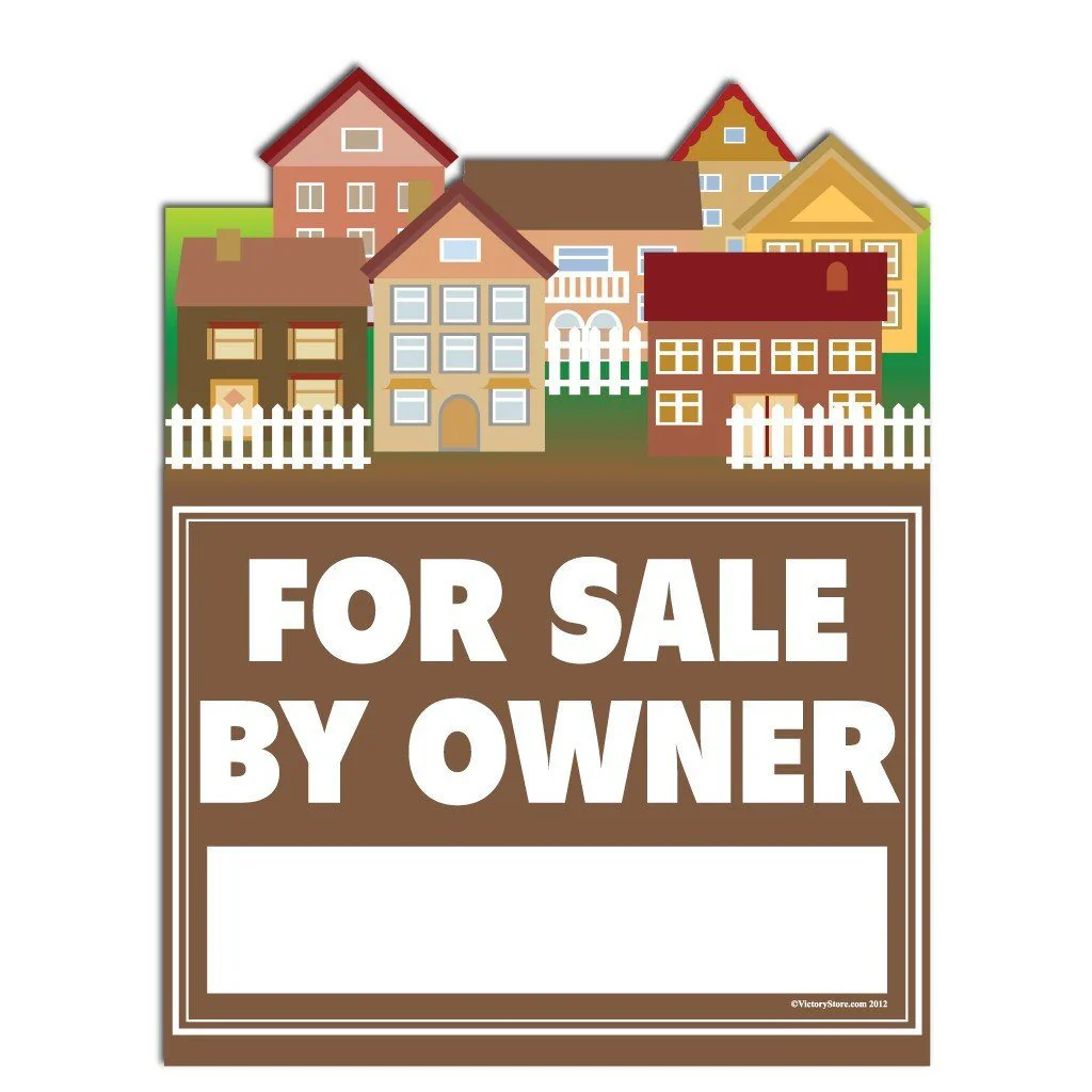 Neighborhood Shaped FSBO Yard Sign with F11 Frame and Screws - Image 2