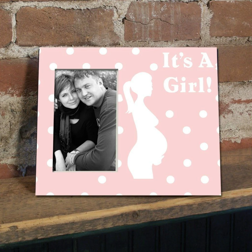 It's a Girl! Pregnant Mother Picture Frame #1