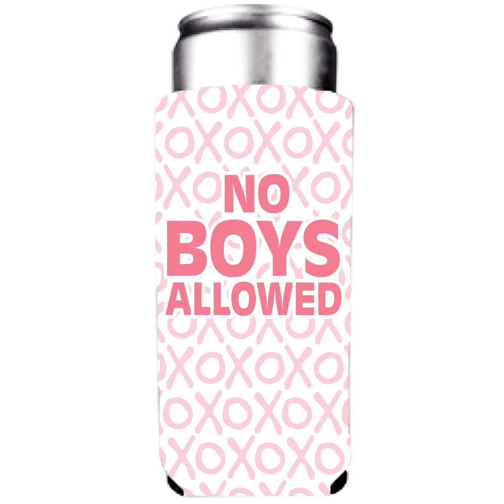 No Boys Allowed Galentine's Day Slim Can Coolers Pack - Image 2