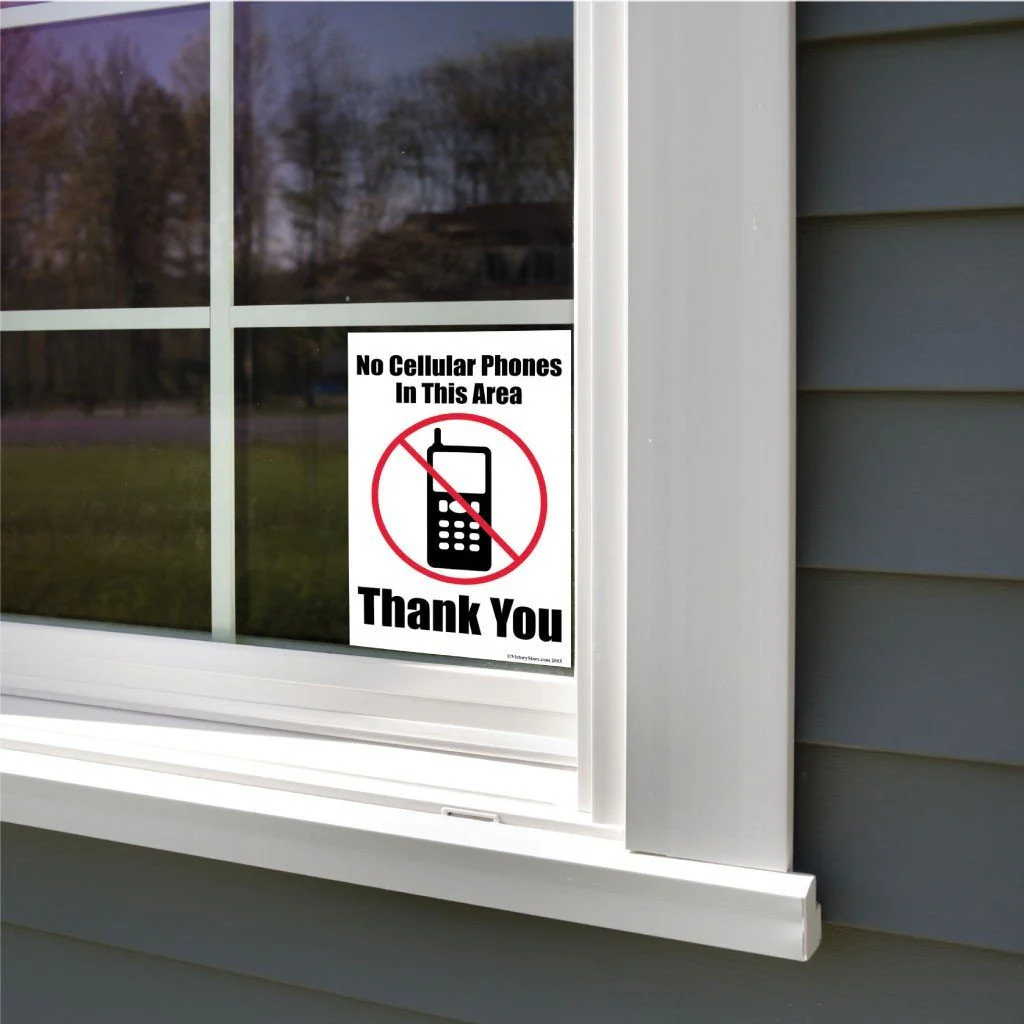No Cellular Phone Zone Sign or Sticker - Image 12