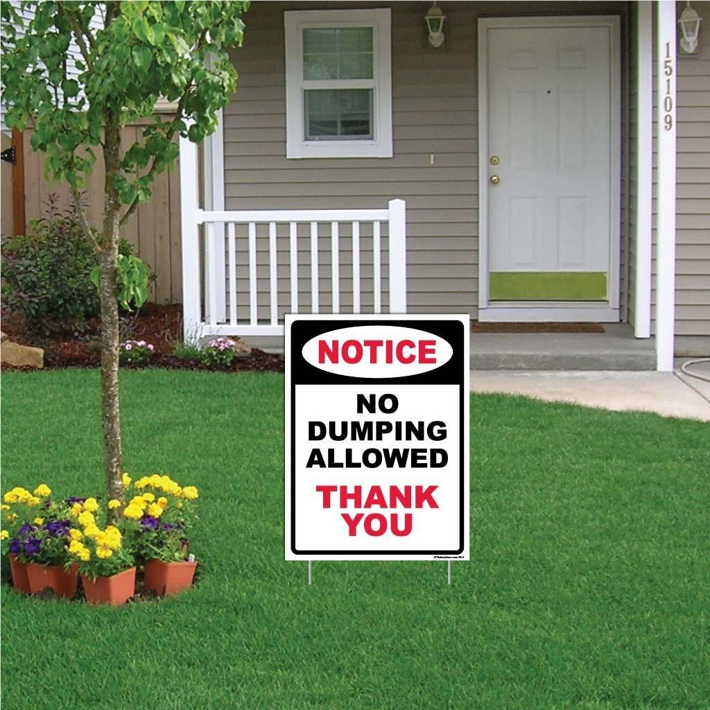 No Dumping Allowed Sign or Sticker - Image 3
