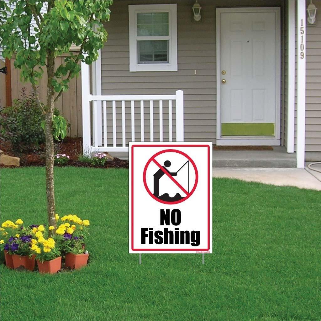 No Fishing Sign or Sticker - Image 8
