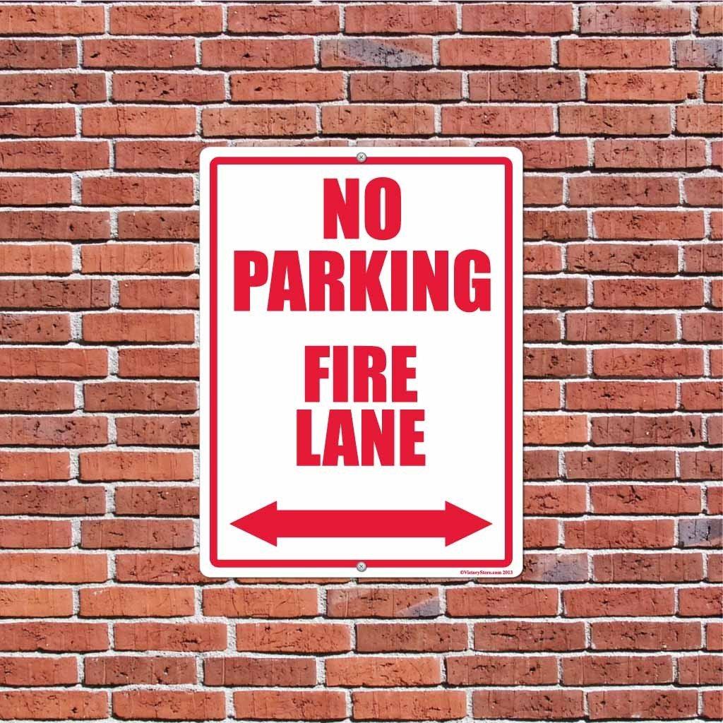 No Parking Fire Lane Sign