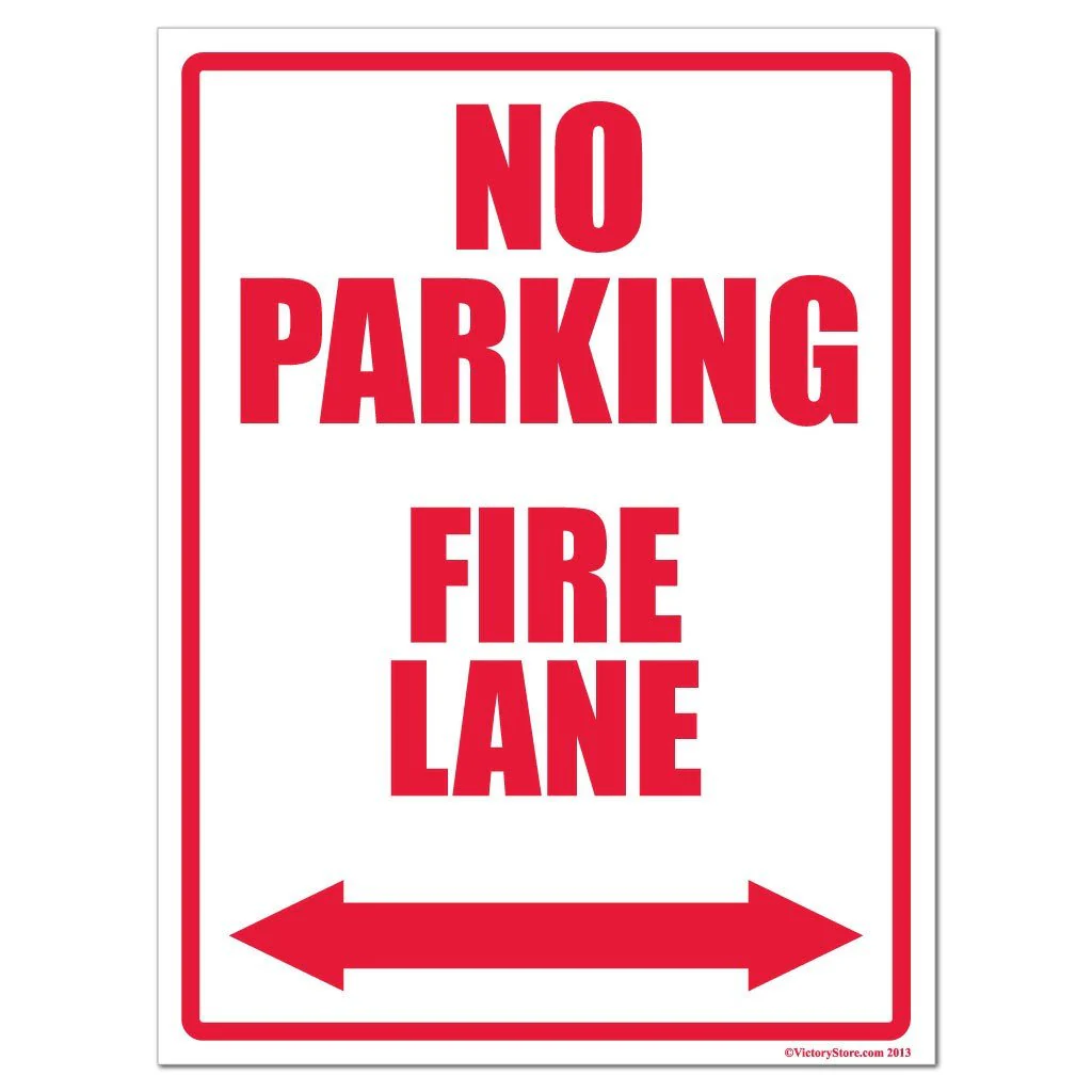 No Parking Fire Lane Sign - Image 2