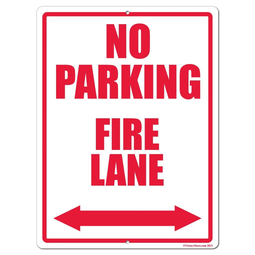 No Parking Fire Lane Sign - Image 4