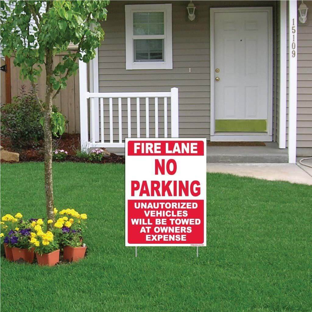 No Parking Fire Lane Sign - Image 9
