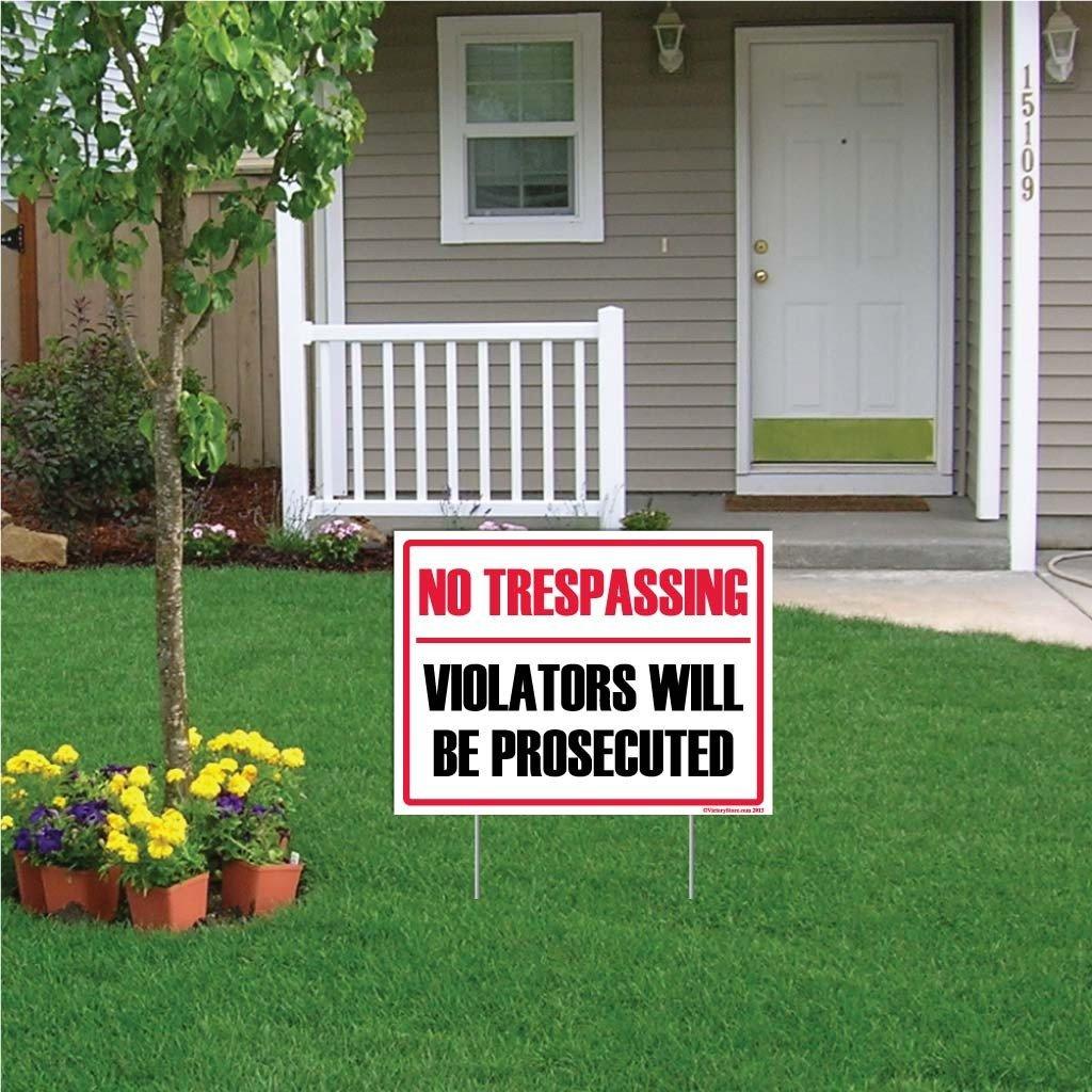 No Trespassing Violators will be Prosecuted Sign or Sticker