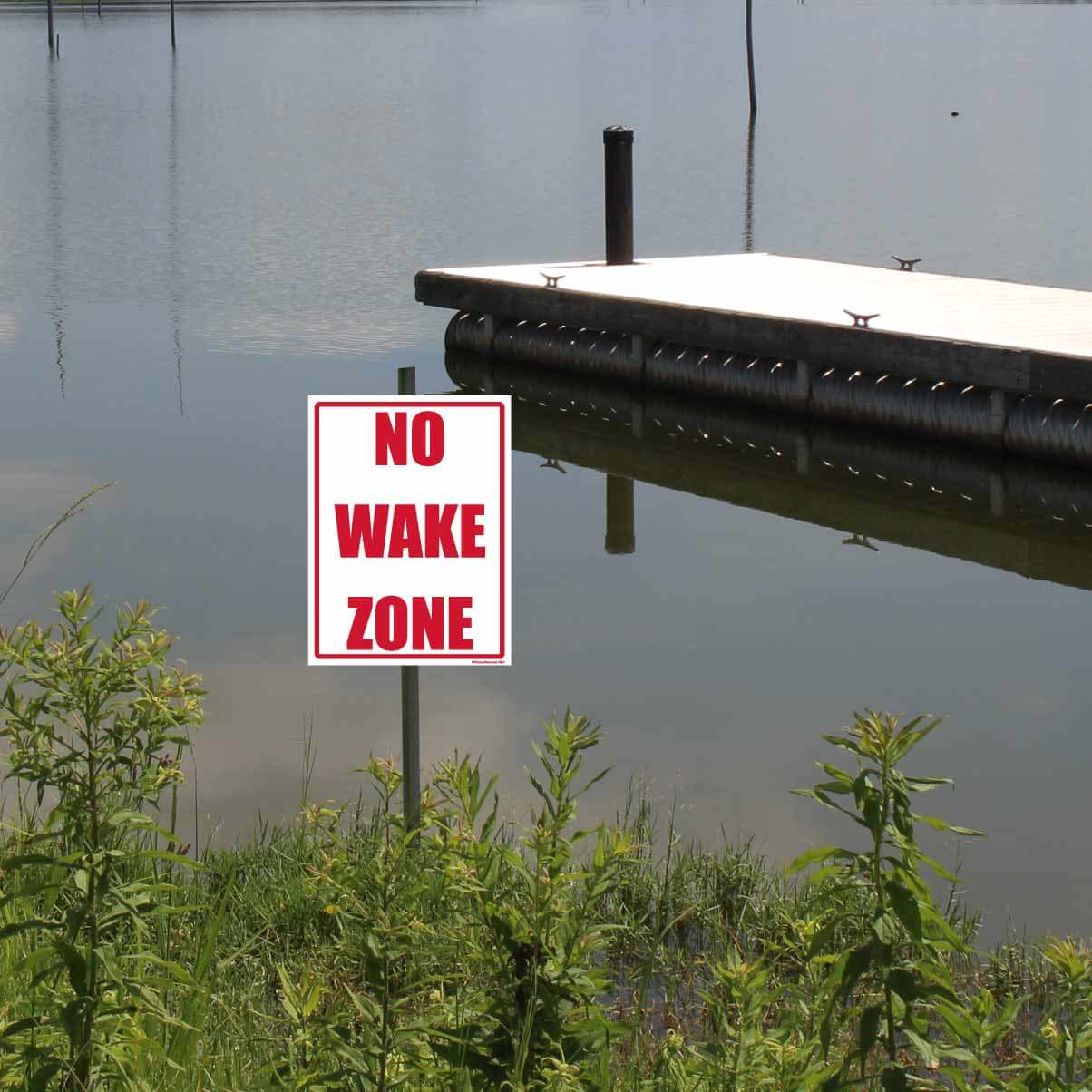 No Wake Zone Sign or Sticker - Image 5