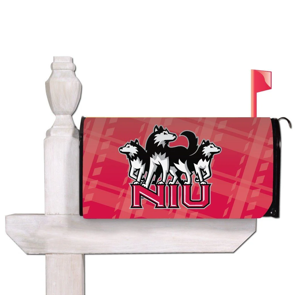 Northern Illinois University Plaid Magnetic Mailbox Cover