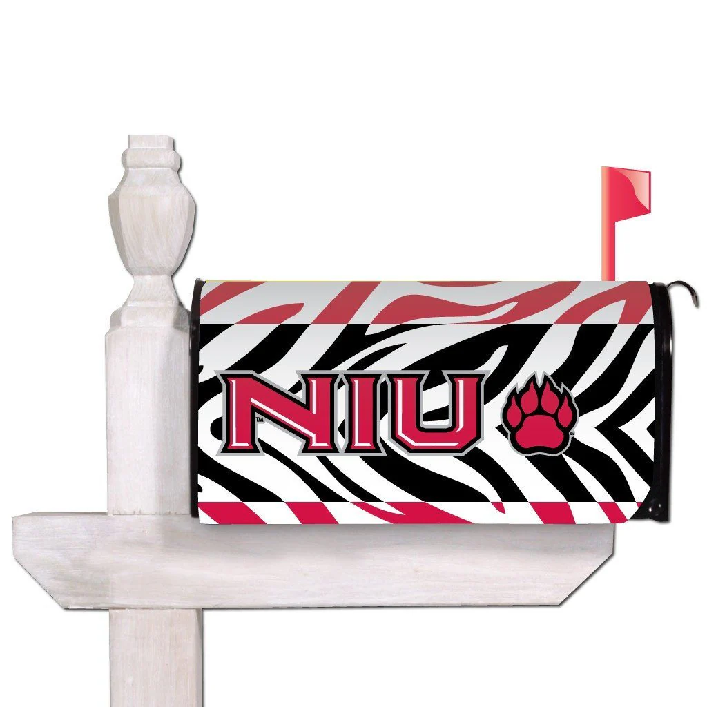 Northern Illinois University Zebra Print Magnetic Mailbox Cover