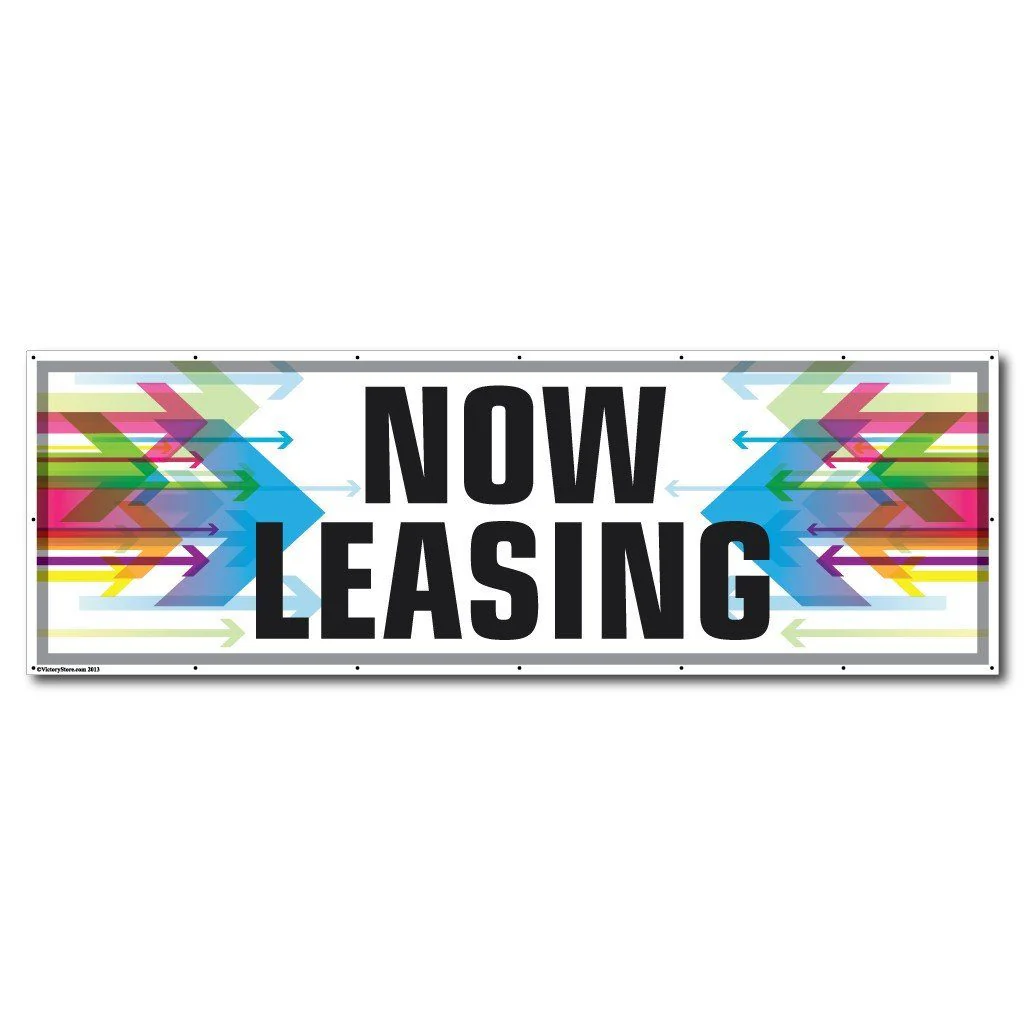 Now Leasing Vinyl Banner - Image 2