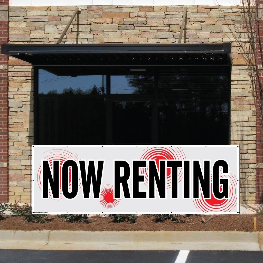 Now Renting Vinyl Banner
