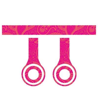 Orange and Pink Skins for Beats Solo HD Headphones Set of 3 Patterns - Image 3