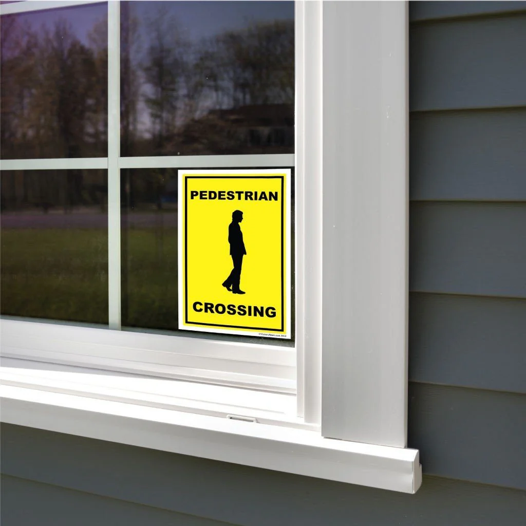 Pedestrian Crossing Sign or Sticker - Image 8