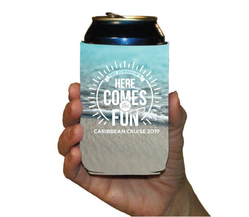 Custom Cruise Themed Can Cooler
