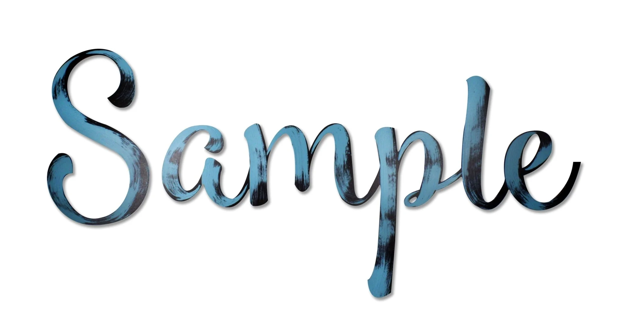 Hand Painted Custom Script Word Wall Decor - Image 2