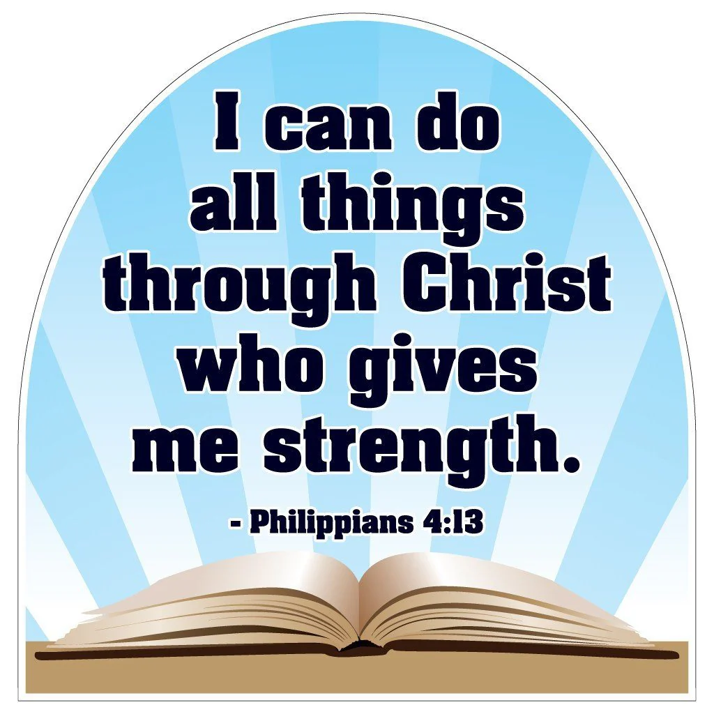 Philippians 4:13 Shaped Yard Sign - Image 2