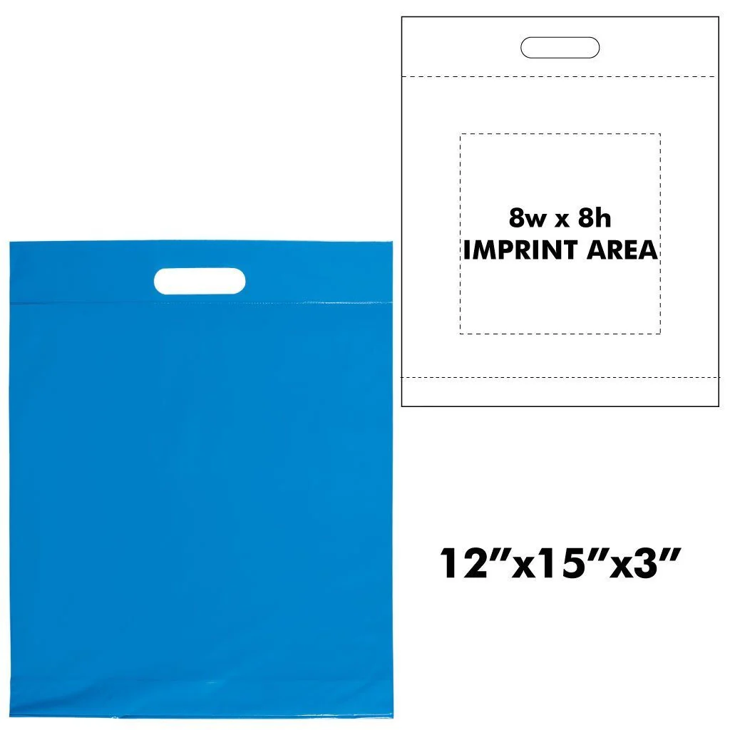 Plastic Die Cut Handle Bags | 7"W x 10.5"H - Image 6