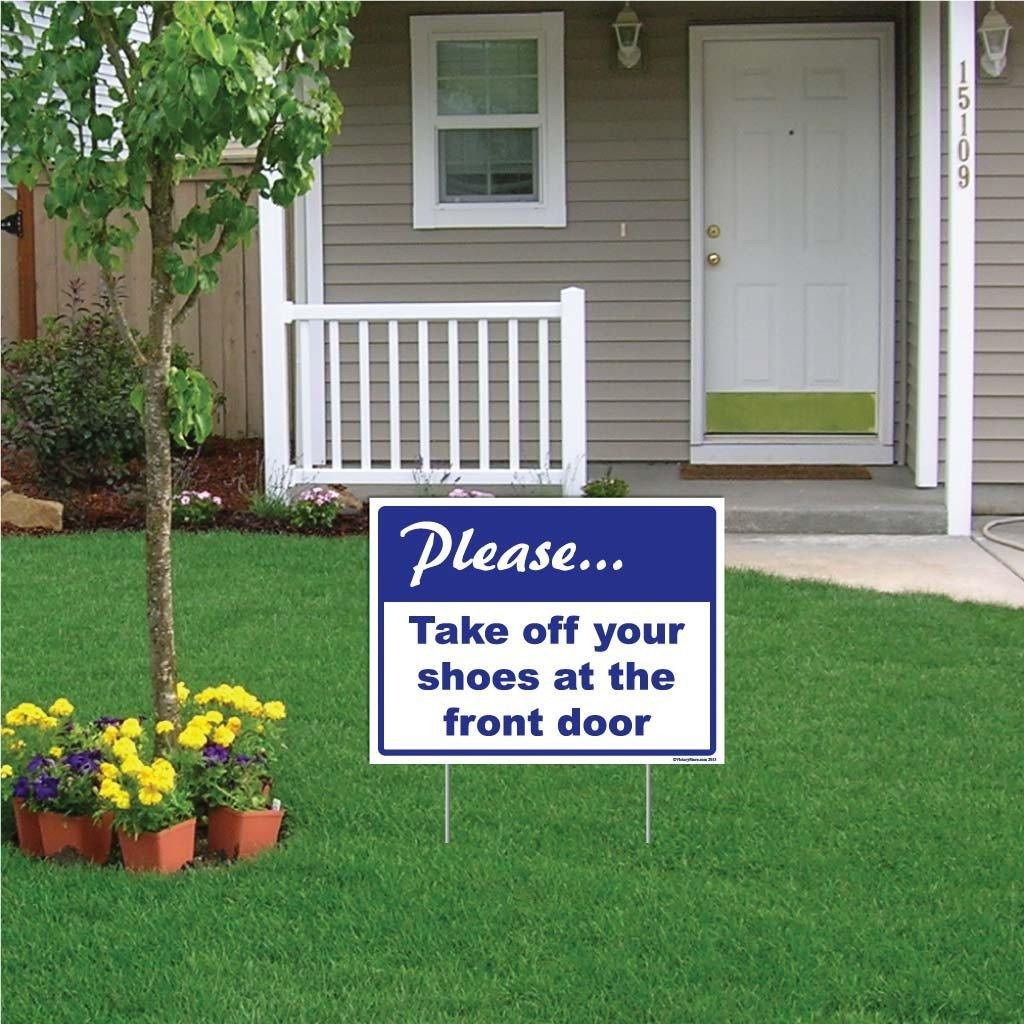 Please Take Off Your Shoes Sign or Sticker - Image 8