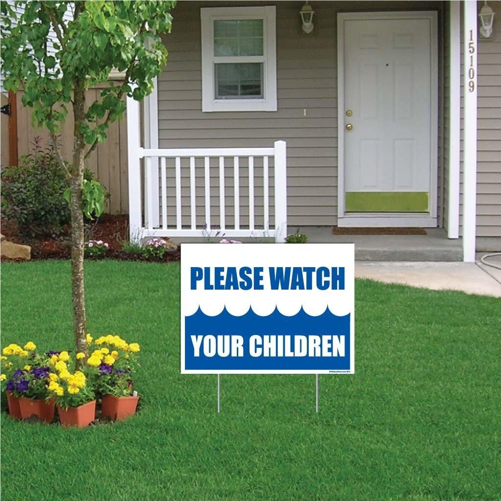 Please Watch Your Children Pool Sign or Sticker - Image 3