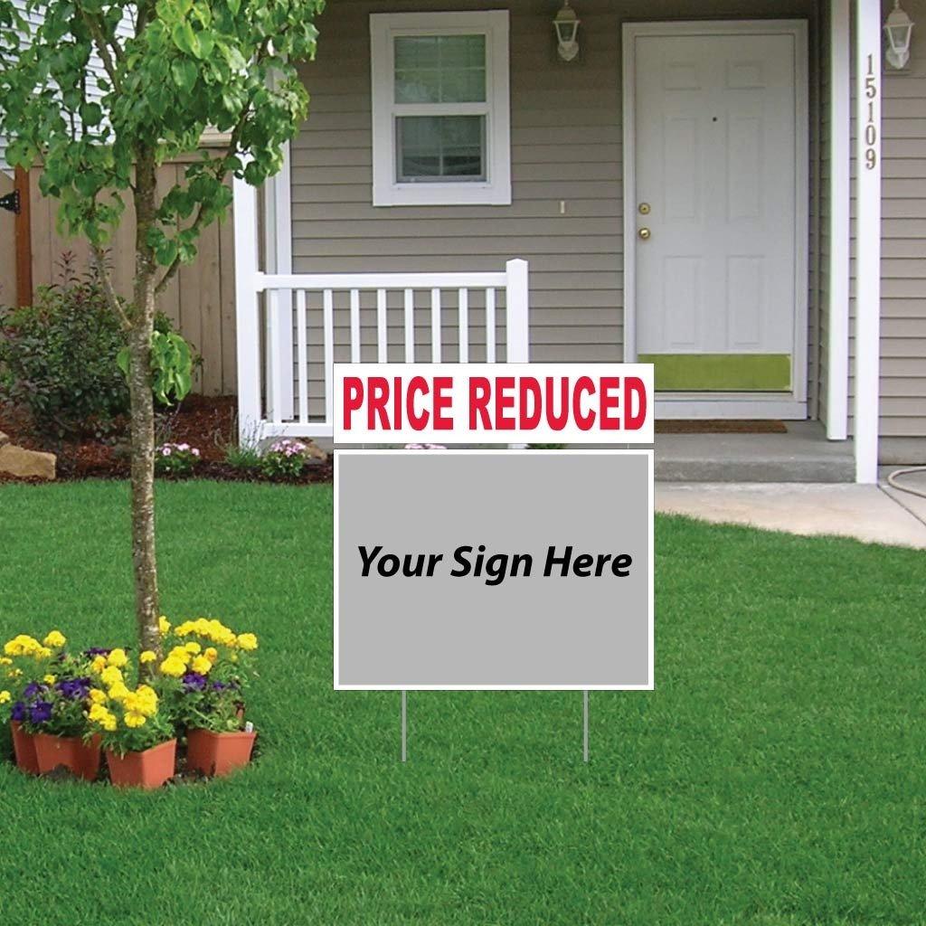 Price Reduced Real Estate Yard Sign Rider Set