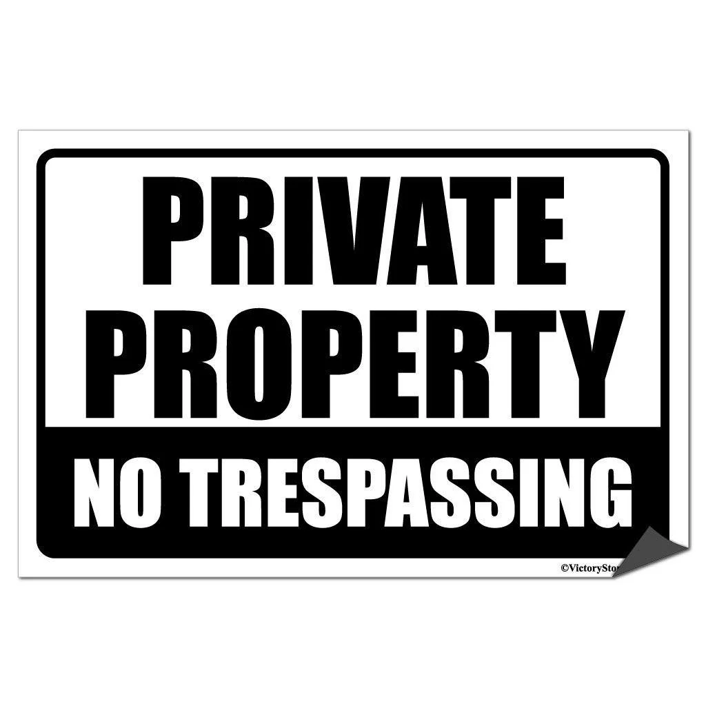 Private Property No Trespassing Signage - Image 6
