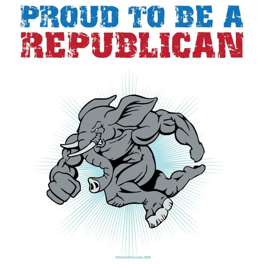 Proud To Be A Republican White T-Shirt - Image 2