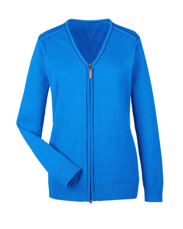 QCR Ladies' Manchester Fully-Fashioned Full-zip Sweater - Image 2
