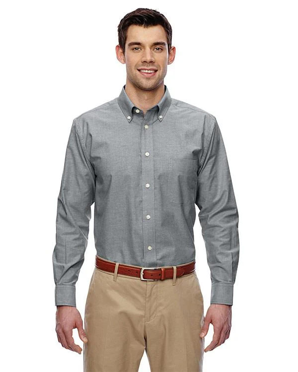 QCR Men's Oxford with Stain-Release Button Down Shirt - Image 2