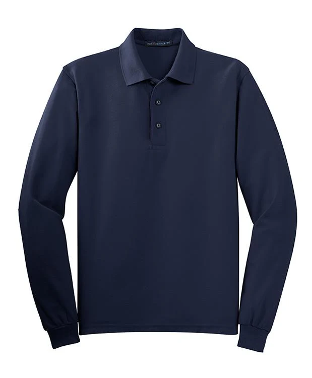 QCR Men's Silk Touch™ Long Sleeve Polo - Image 5