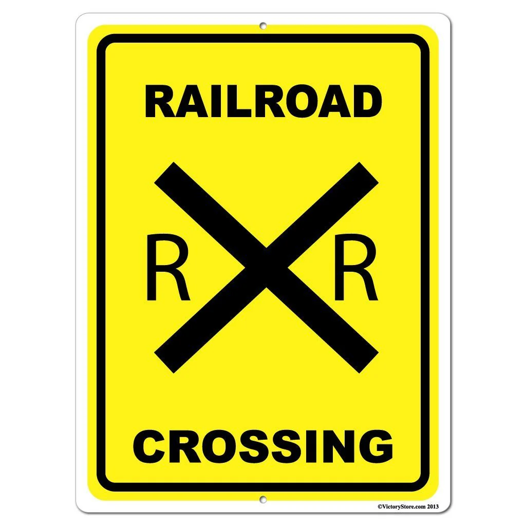 Railroad Crossing Sign or Sticker - Image 7