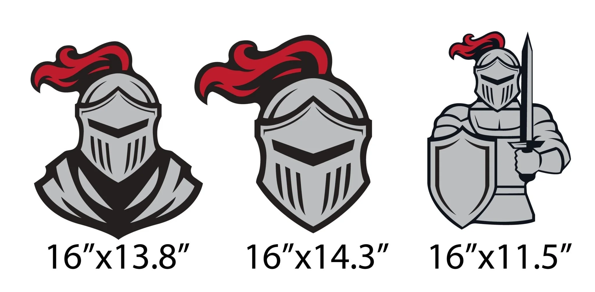 Small Knight Mascot Yard Sign Accessory Set - Image 2