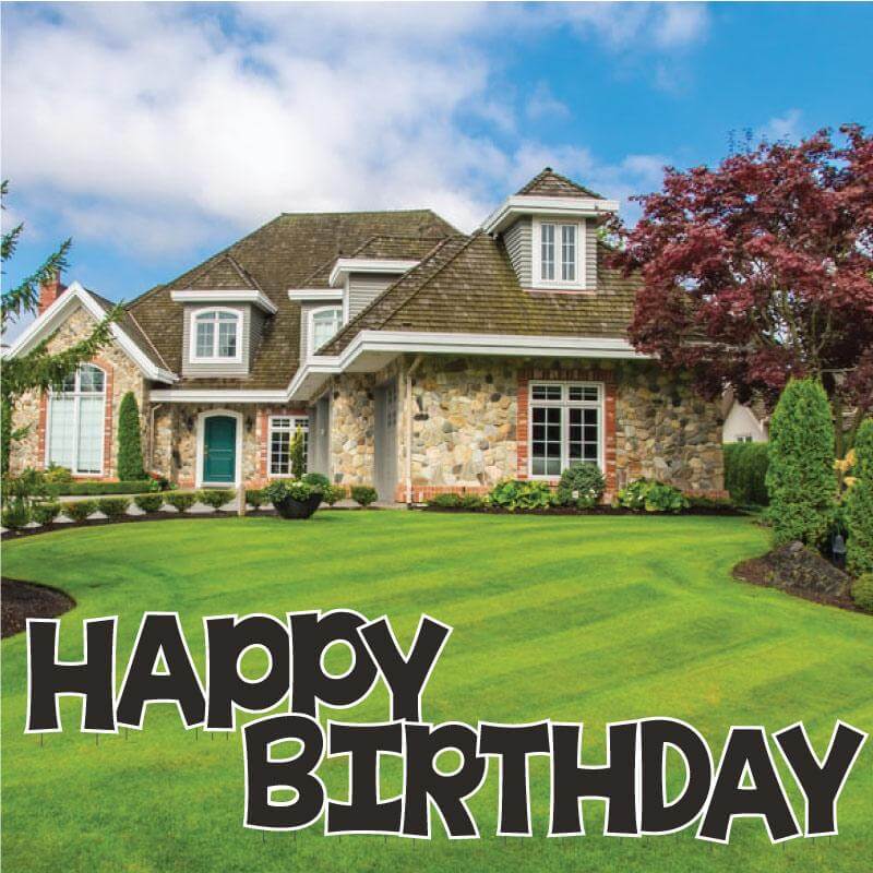 Solid Color 22.75" KG The Last Time Happy Birthday Yard Greeting 13 pc set - Image 13