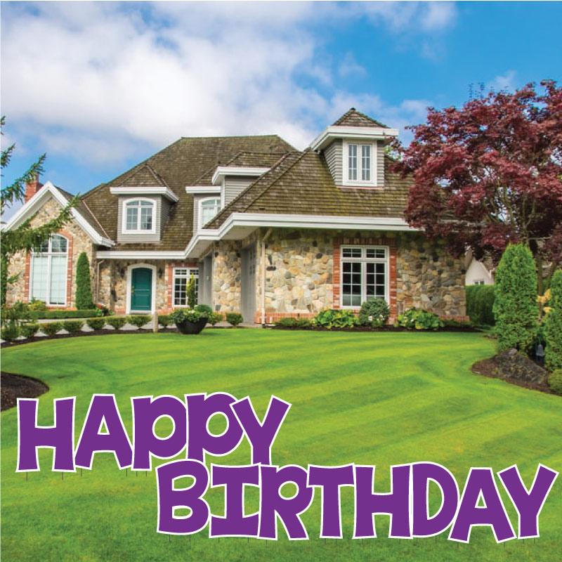 Solid Color 22.75" KG The Last Time Happy Birthday Yard Greeting 13 pc set - Image 9