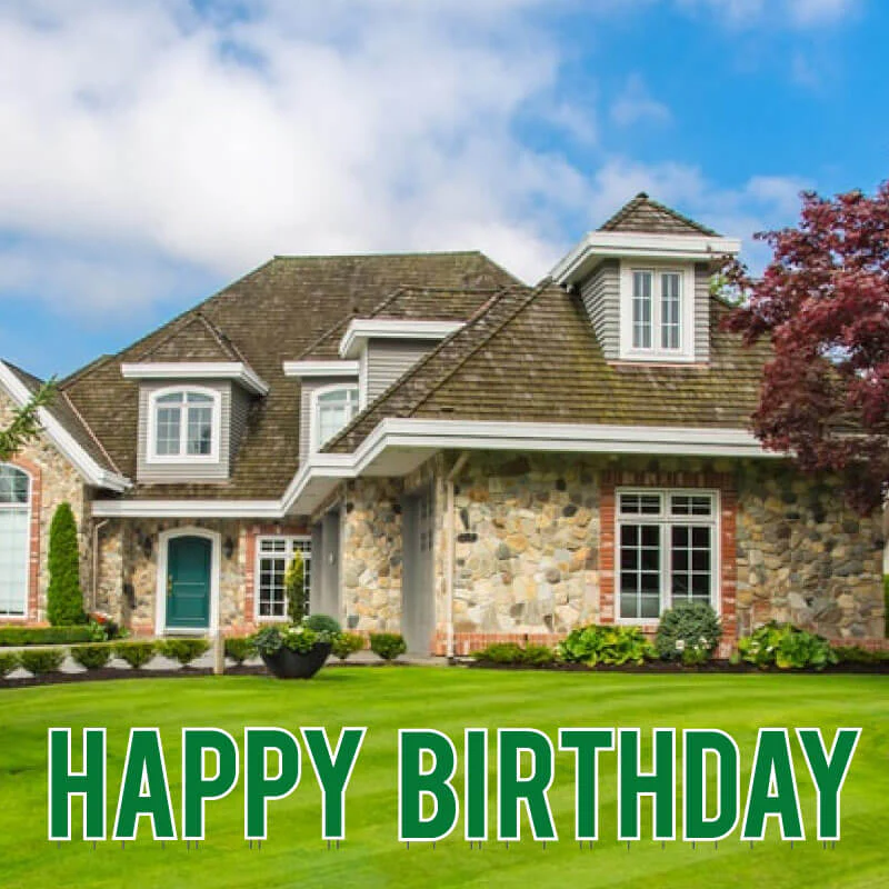 22.75" Bebas Solid Color Happy Birthday Yard Letters - 13 pc set - Image 6